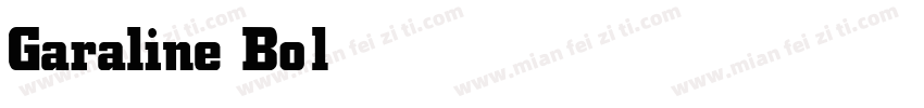 Garaline Bold字体转换